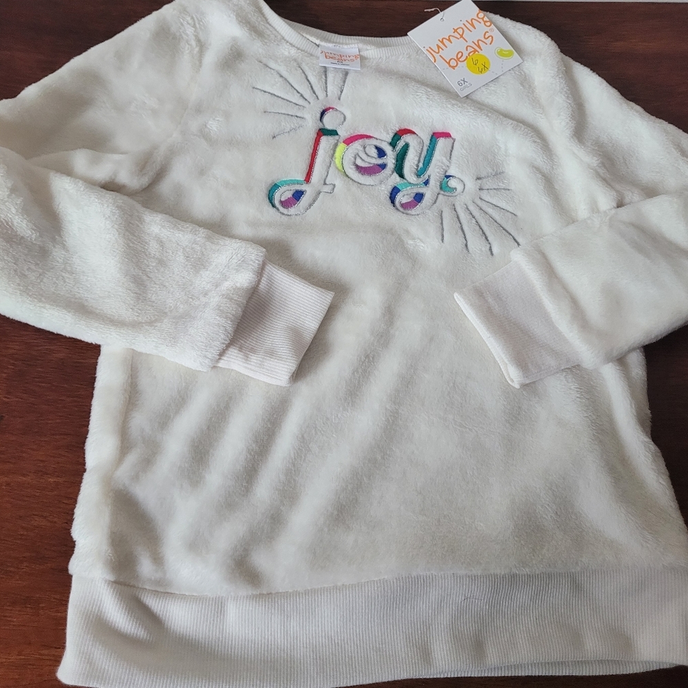 Girls Holiday plush sweatshirt Size 6X